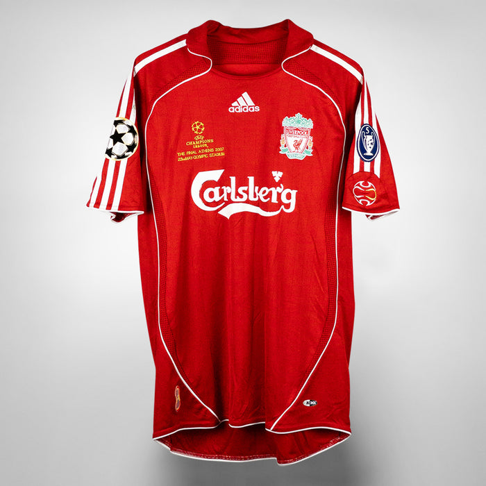 2006-2007 Liverpool Adidas Home Shirt #8 Steven Gerrard