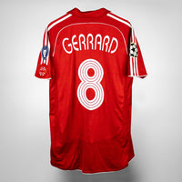 2006-2007 Liverpool Adidas Home Shirt #8 Steven Gerrard