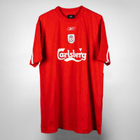 2003-2004 Liverpool Reebok Leisure Shirt - Red