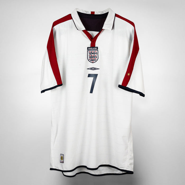 2003-2005 England Umbro Home Shirt #7 David Beckham - Marketplace