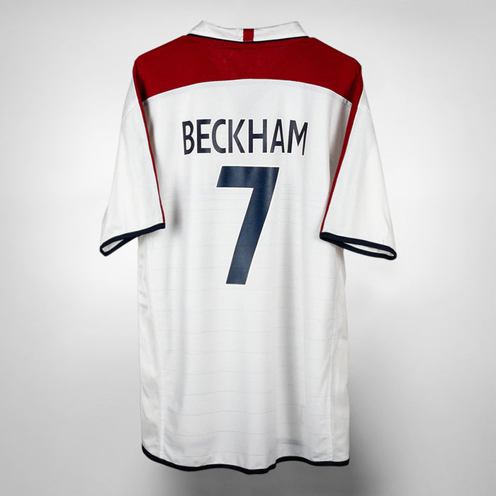2003-2005 England Umbro Reversible Home Shirt #7 David Beckham