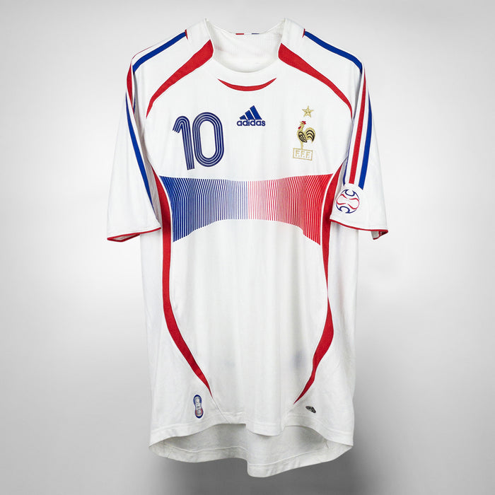 2006-2007 France Adidas Away Shirt #10 Zinedine Zidane