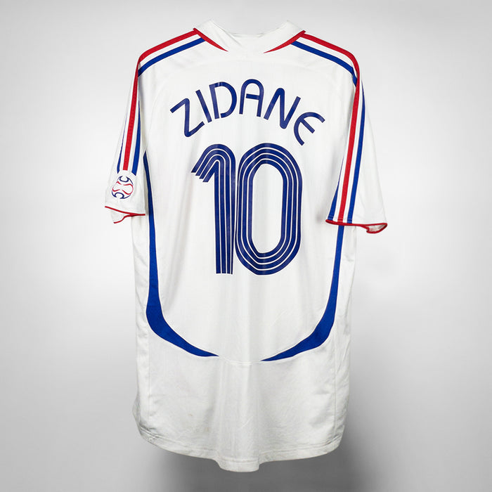 2006-2007 France Adidas Away Shirt #10 Zinedine Zidane