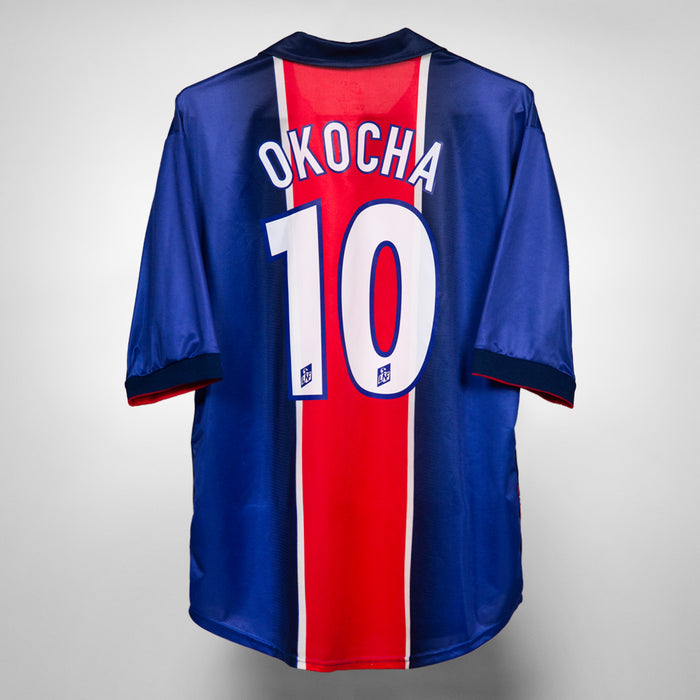 1998-1999 Paris Saint-Germain PSG Nike Home Shirt #10 Jay Jay Okocha