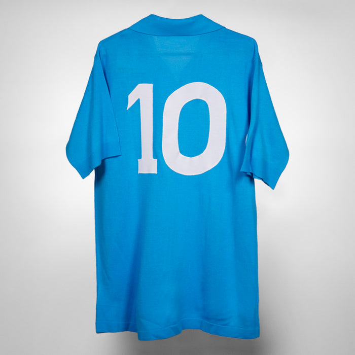 1987-1988 Napoli Ennerre NR Official Reproduction Home Shirt #10 Diego Maradona