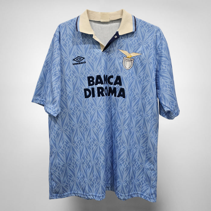 1992-1993 Lazio Umbro Home Shirt #11 Giuseppe Signori - Marketplace