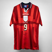 1997-1999 England Umbro Away Shirt #9 Shearer