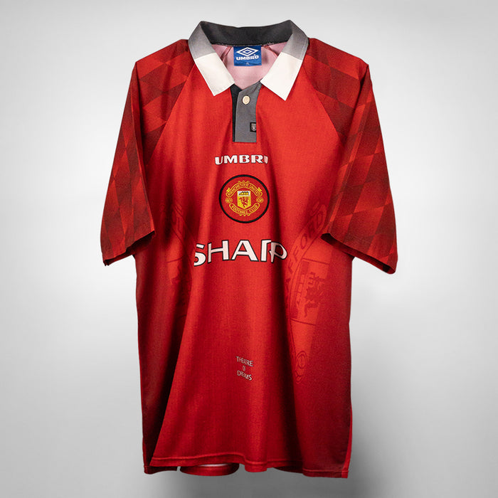 1996-1998 Manchester United Umbro Home Shirt #7 David Beckham