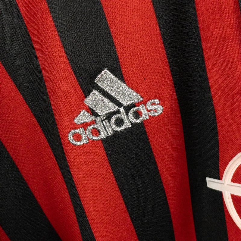 1999-2000 AC Milan Adidas Home Shirt #3 Paolo Maldini