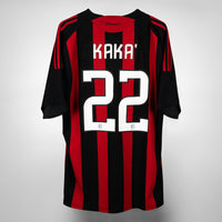 2008-2009 AC Milan Adidas Home Shirt #22 Kaka