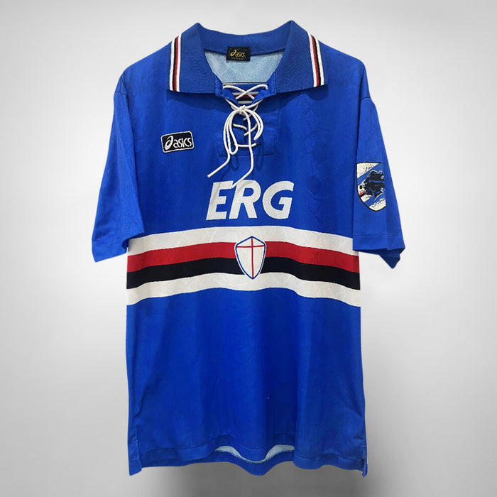 1994-1995 U.C. Sampdoria Asics Home Shirt - Marketplace