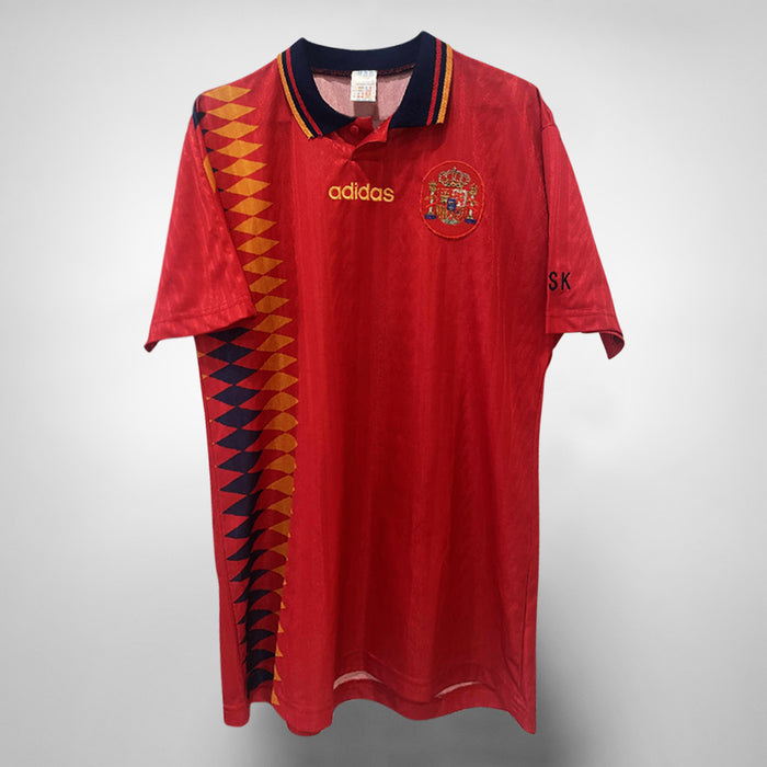 1994-1996 Spain Adidas Home Shirt #2 - Marketplace
