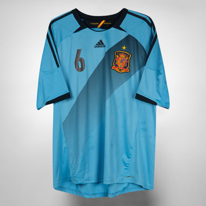 2012-2013 Spain Adidas Away Shirt #6 Andres Iniesta