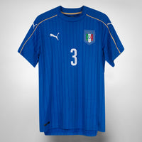 2016-2017 Italy Puma Home Shirt #3 Giorgio Chiellini