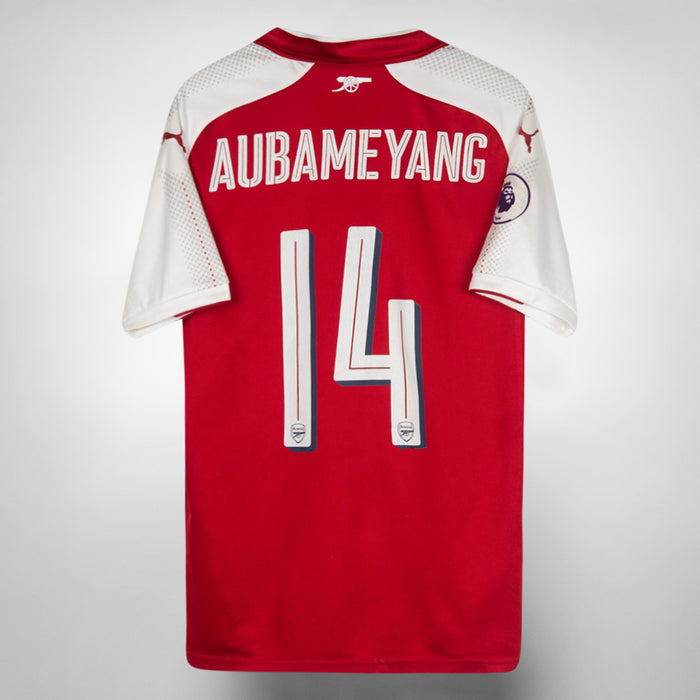 2017-2018 Arsenal Puma Home Shirt #14 Aubameyang