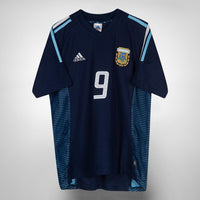 2002-2004 Argentina Adidas Away Shirt #9 Batistuta