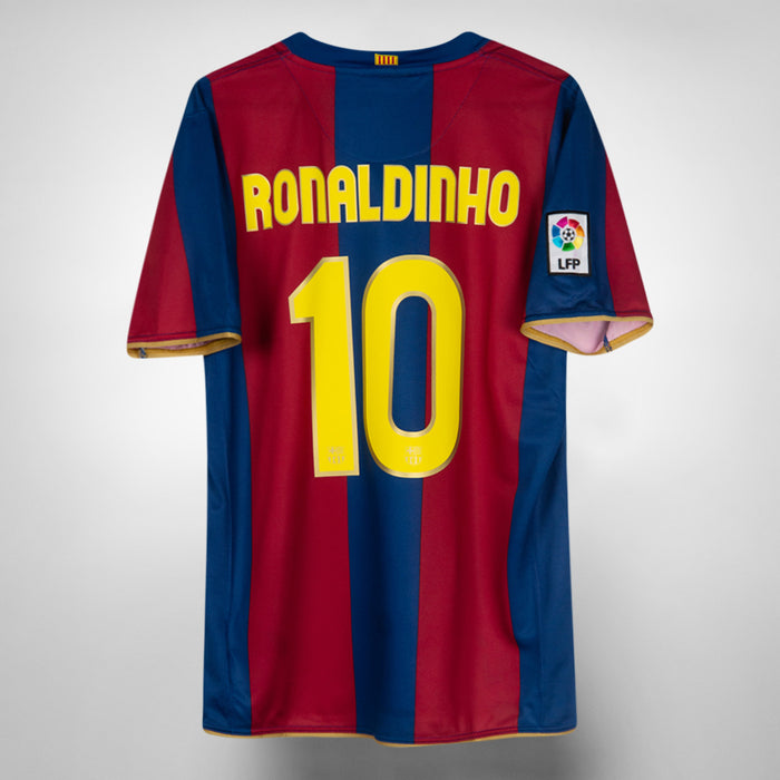 2007-2008 FC Barcelona Nike Home Shirt BNWT #10 Ronaldinho