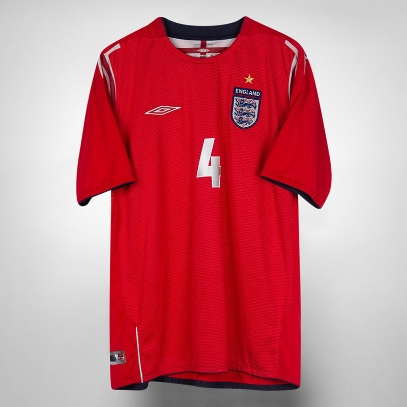 2004-2006 England Umbro Away Shirt #4 Steven Gerrard