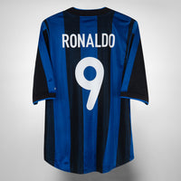 2000-2001 Inter Milan Nike Home Shirt #9 Ronaldo