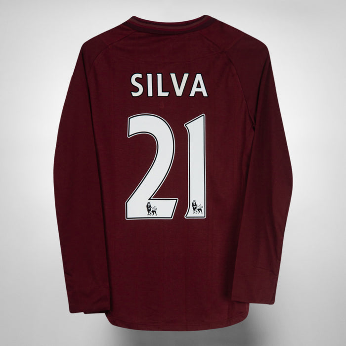 2012-2013 Manchester City Umbro Away Shirt #21 David Silva