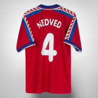 1996-1998 Czech Republic Puma Home Shirt #4 Pavel Nedved