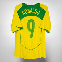 2004-2006 Brazil Nike Home Shirt #9 Ronaldo - Marketplace