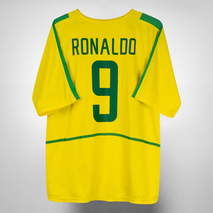 2002-2004 Brazil Nike Home Shirt #9 Ronaldo - Marketplace