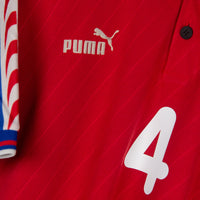 1996-1998 Czech Republic Puma Home Shirt #4 Pavel Nedved