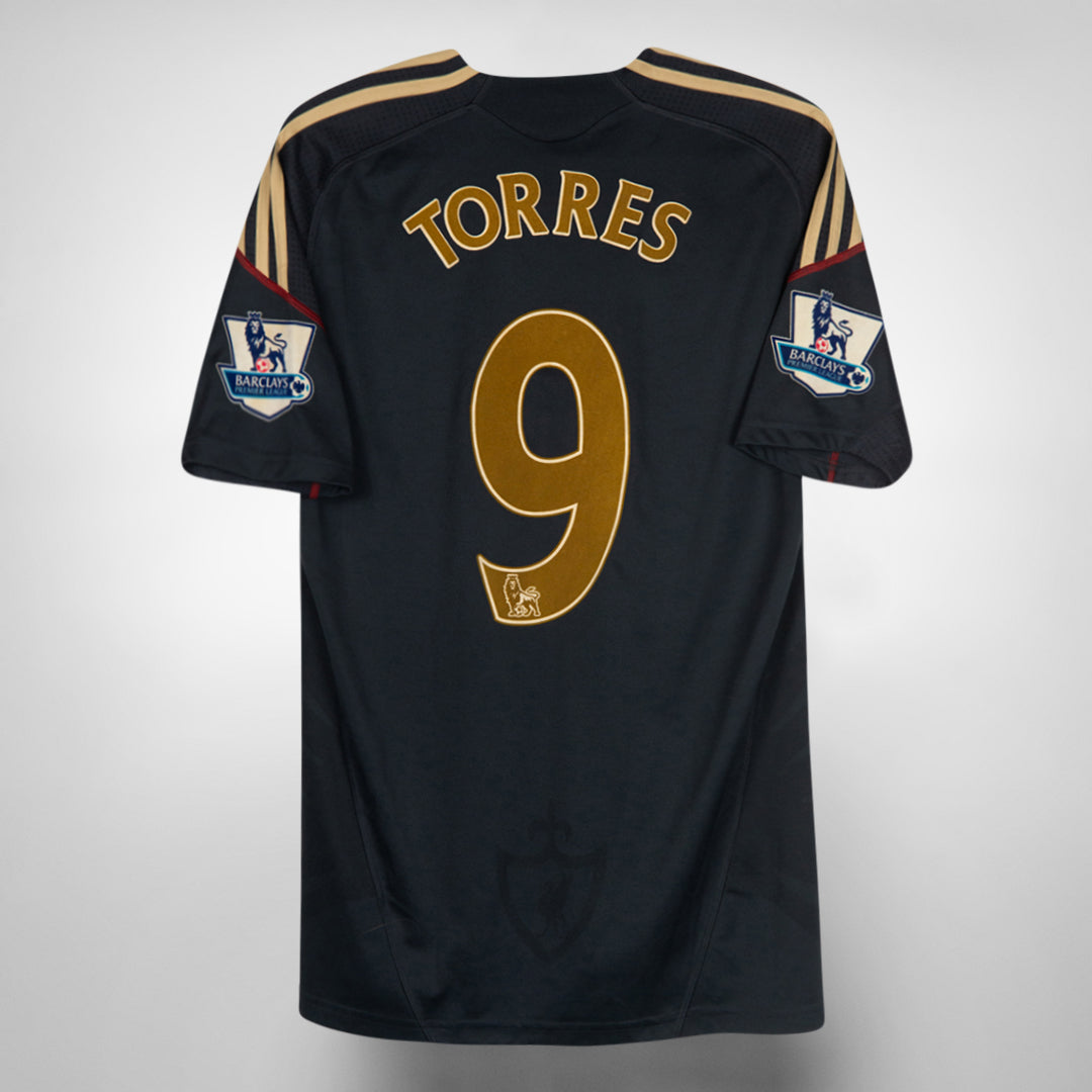 2009-2010 Liverpool Adidas Away Shirt #9 Fernando Torres