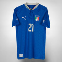2012-2013 Italy Puma Home Shirt #21 Andrea Pirlo
