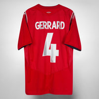 2004-2006 England Umbro Away Shirt #4 Steven Gerrard