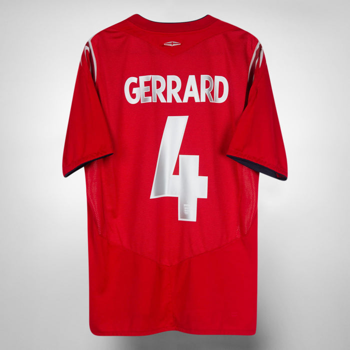 2004-2006 England Umbro Away Shirt #4 Steven Gerrard