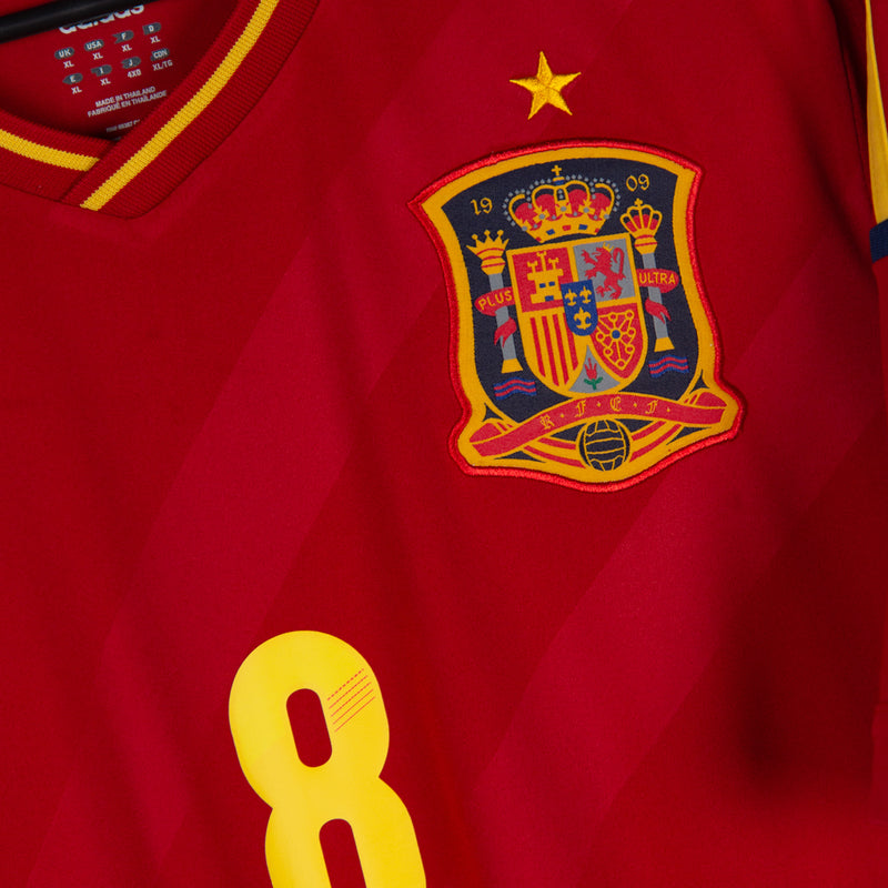 2012-2013 Spain Adidas Home Shirt #8 Xavi