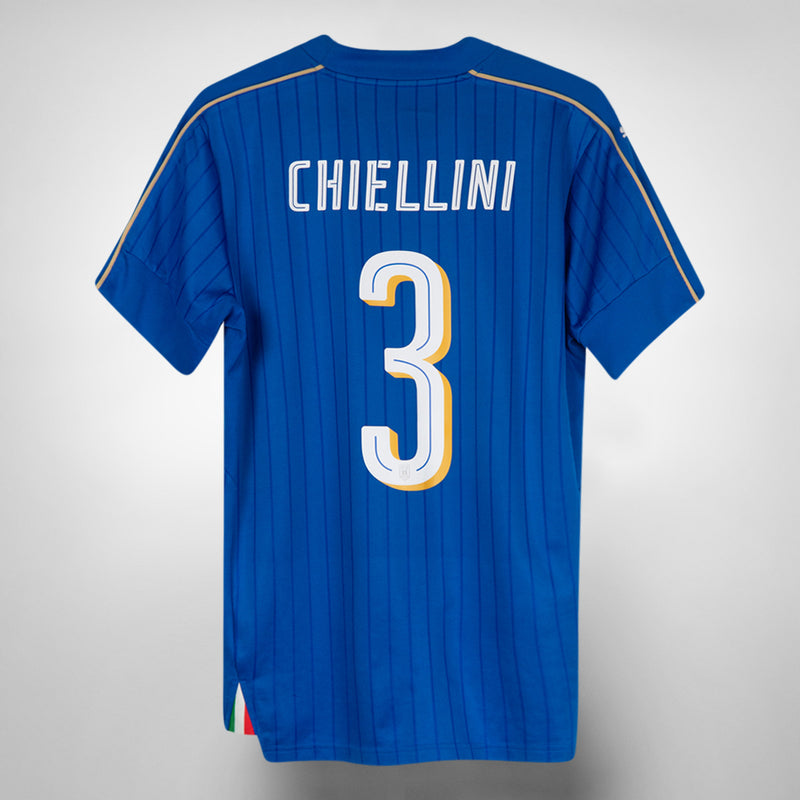 2016-2017 Italy Puma Home Shirt #3 Giorgio Chiellini