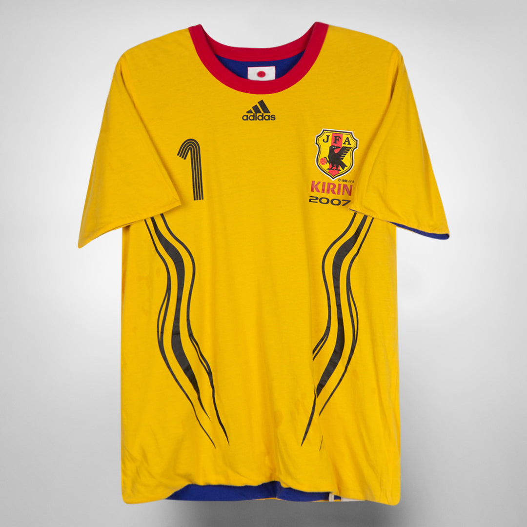 2007 Japan Reversible Adidas Training Shirt #10/#1