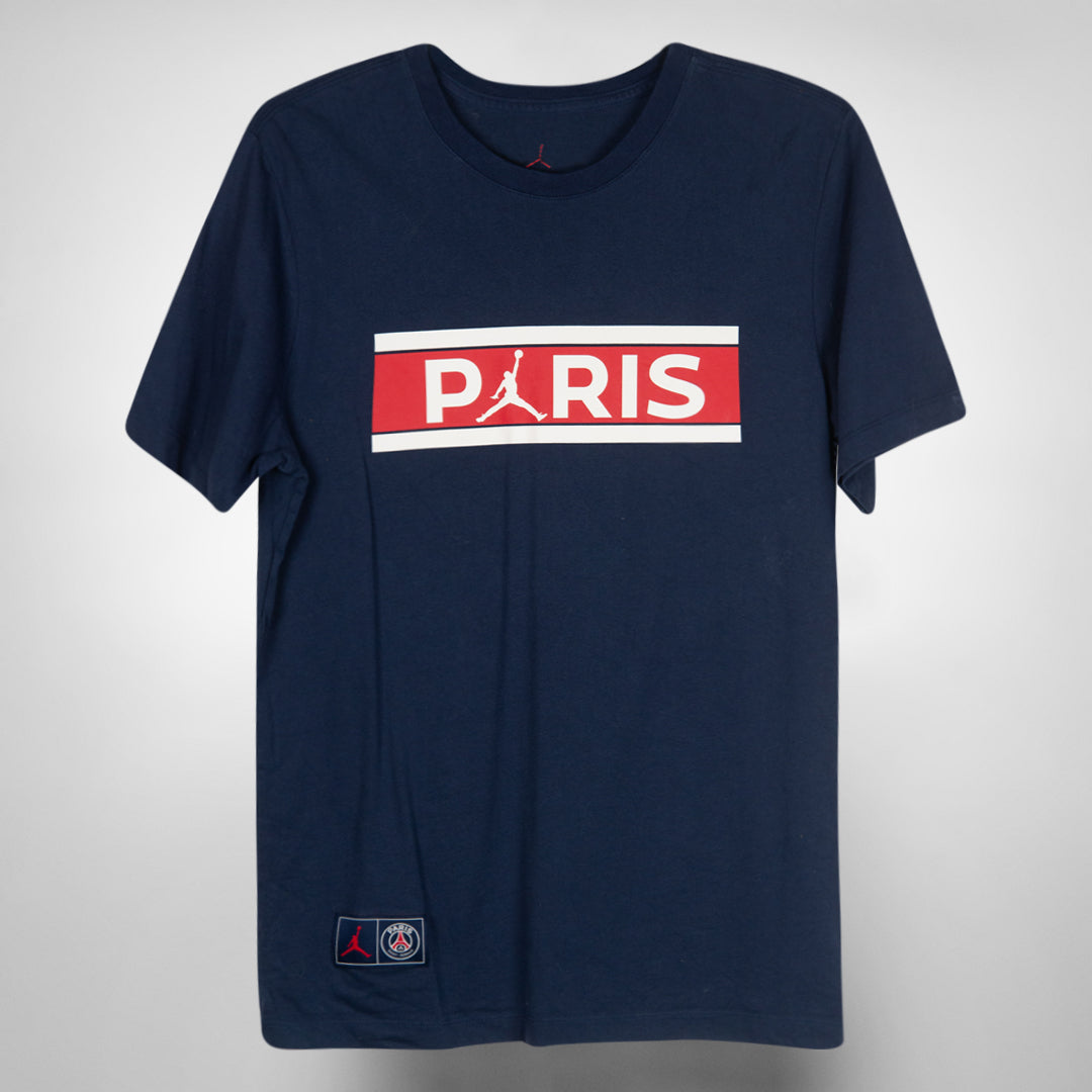 2021 Paris Saint-Germain PSG Nike Graphic T-Shirt Navy