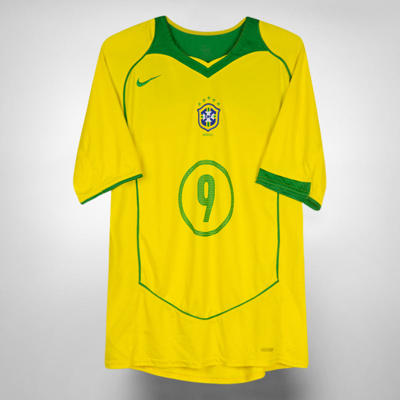 2004-2006 Brazil Nike Home Shirt #9 Ronaldo - Marketplace