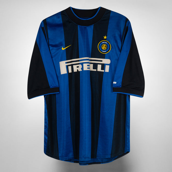 2000-2001 Inter Milan Nike Home Shirt #9 Ronaldo