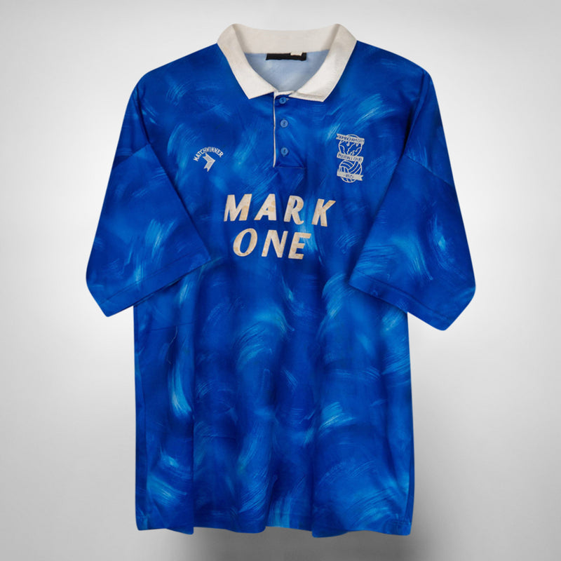 1990-1991 Birmingham City Matchwinner Home Shirt