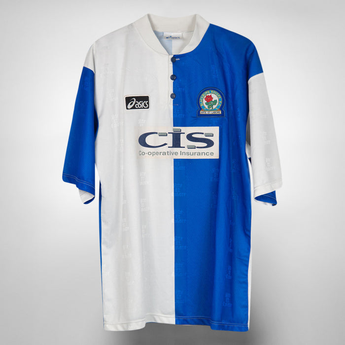1996-1998 Blackburn Rovers Asics Home Shirt