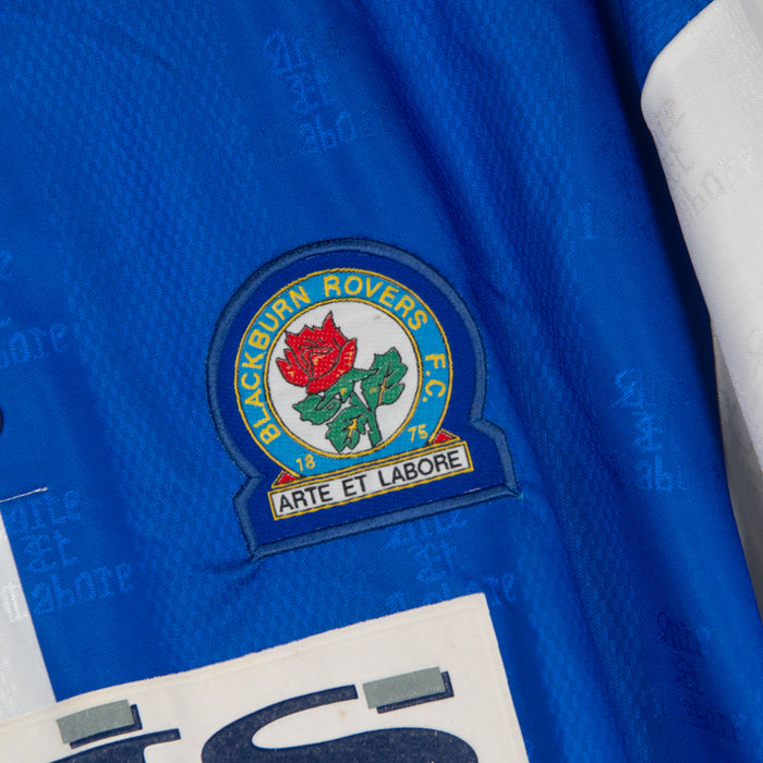 1996-1998 Blackburn Rovers Asics Home Shirt