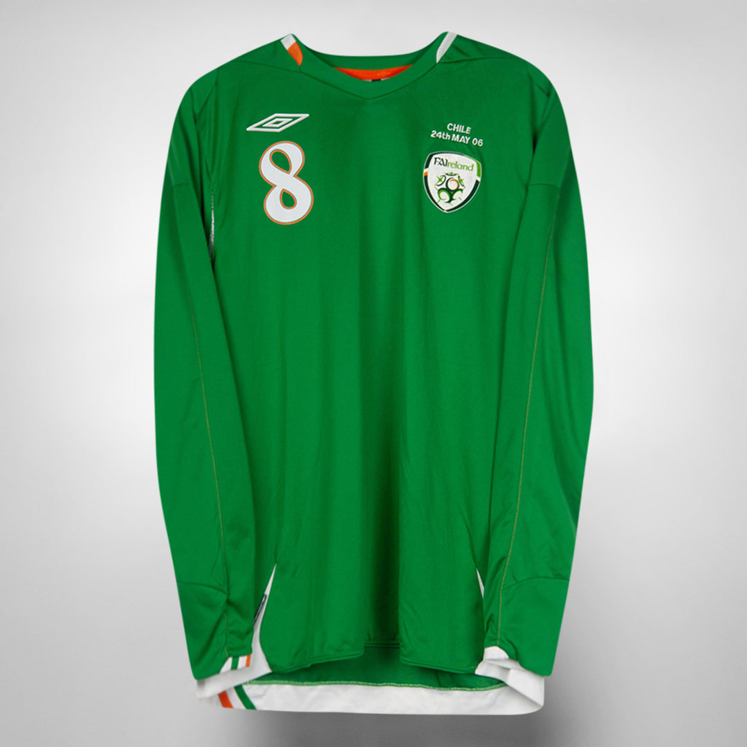 2006-2008 Ireland Umbro Player Spec Home Shirt #8 Steven Reid