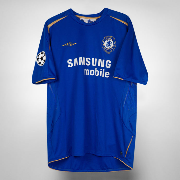 2005-2006 Chelsea Umbro Home Shirt #15 Didier Drogba