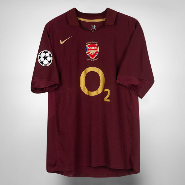 2005-2006 Arsenal Nike Home Shirt #14 Thierry Henry