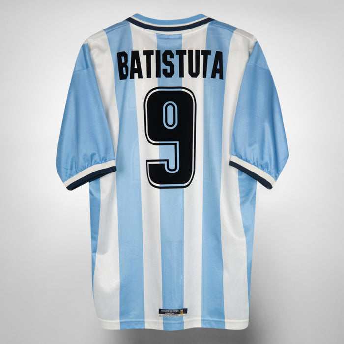 1999-2000 Argentina Reebok Home #9 Gabriel Batistuta