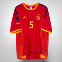 2002-2004 Spain Adidas Home Shirt #5 Carles Puyol