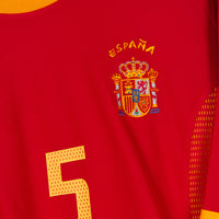 2002-2004 Spain Adidas Home Shirt #5 Carles Puyol