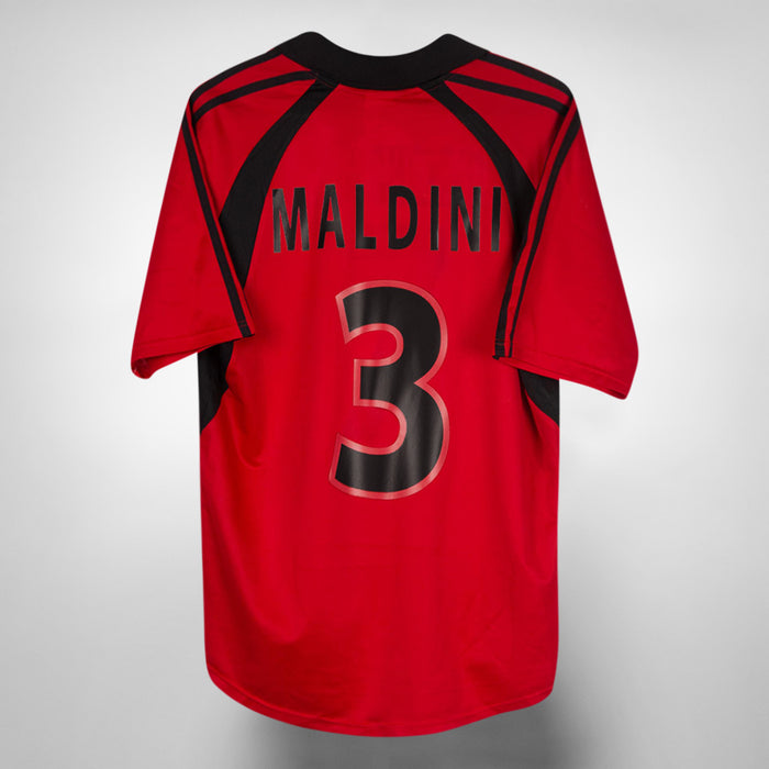 2001-2002 AC Milan Adidas Third Shirt #3 Paolo Maldini