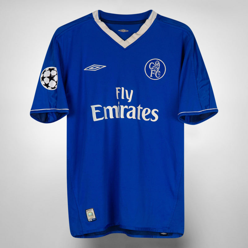 2003-2005 Chelsea Umbro UCL Home Shirt #15 Didier Drogba