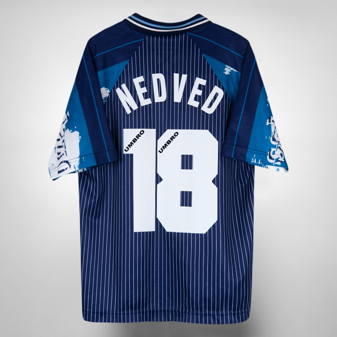 1996-1997 Lazio Umbro Away Shirt #18 Pavel Nedved